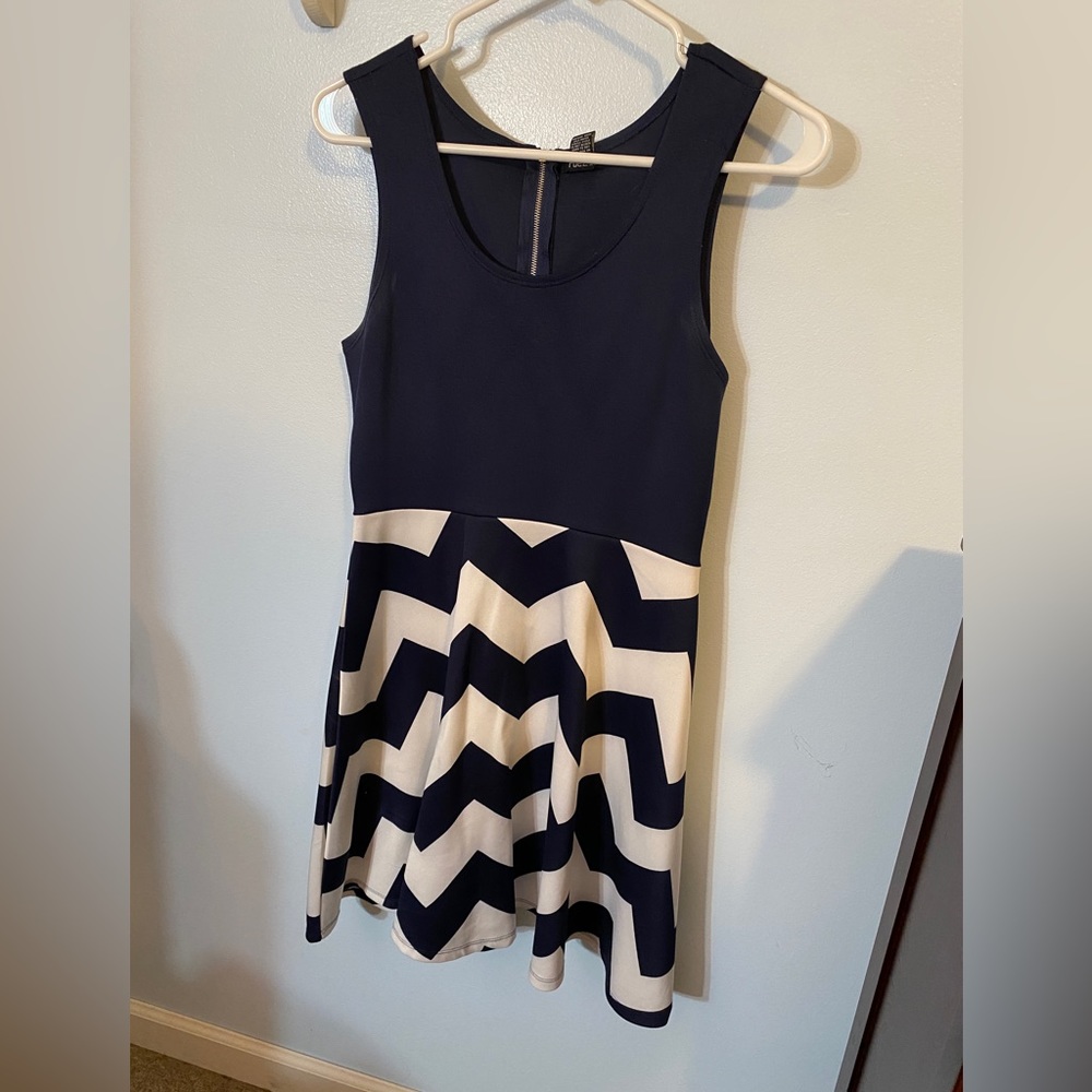 Navy summer graduation dress